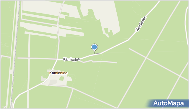 Kamieniec gmina Żarnów, Kamieniec, mapa Kamieniec gmina Żarnów