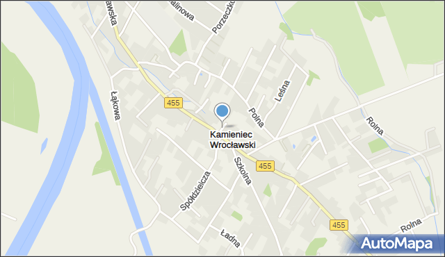 Kamieniec Wrocławski, Kamieniec Wrocławski, mapa Kamieniec Wrocławski