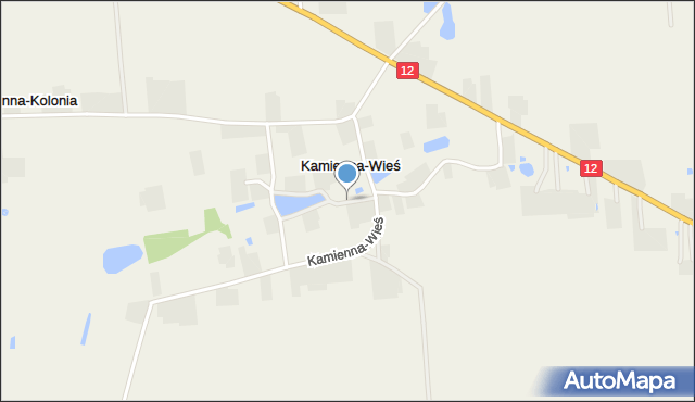 Kamienna-Wieś, Kamienna-Wieś, mapa Kamienna-Wieś