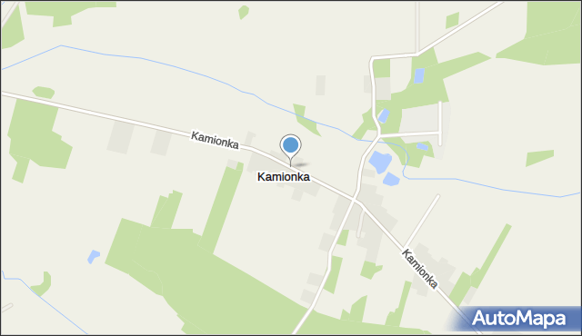 Kamionka gmina Borowie, Kamionka, mapa Kamionka gmina Borowie