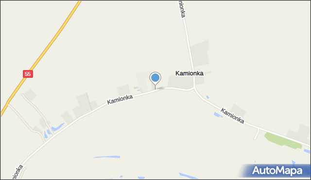 Kamionka gmina Malbork, Kamionka, mapa Kamionka gmina Malbork