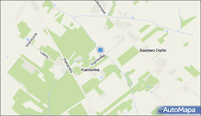 Kamionka gmina Mszczonów, Kamionka, mapa Kamionka gmina Mszczonów