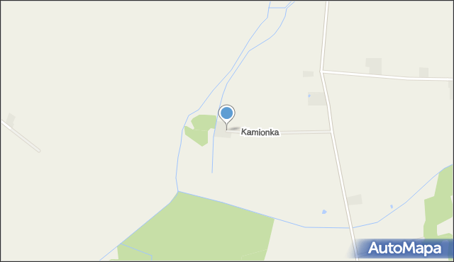 Kamionka gmina Pacyna, Kamionka, mapa Kamionka gmina Pacyna