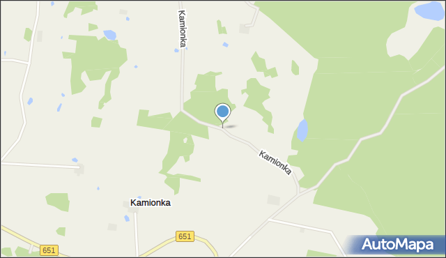 Kamionka gmina Wiżajny, Kamionka, mapa Kamionka gmina Wiżajny