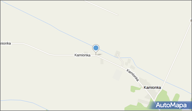 Kamionka gmina Władysławów, Kamionka, mapa Kamionka gmina Władysławów