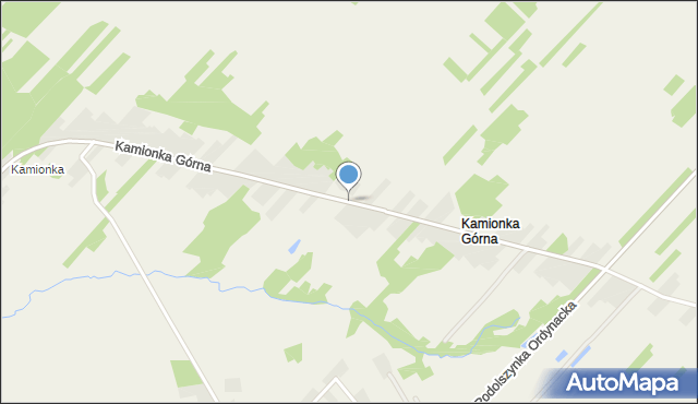 Kamionka Górna, Kamionka Górna, mapa Kamionka Górna