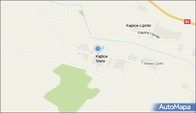 Kapice Stare, Kapice Stare, mapa Kapice Stare