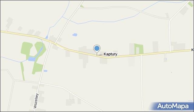 Kaptury gmina Iłów, Kaptury, mapa Kaptury gmina Iłów