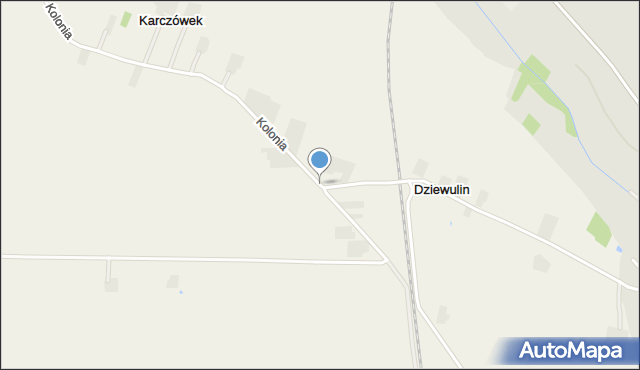 Karczówek gmina Szadek, Karczówek, mapa Karczówek gmina Szadek