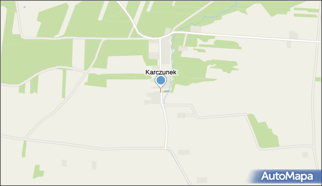 Karczunek gmina Baranów, Karczunek, mapa Karczunek gmina Baranów