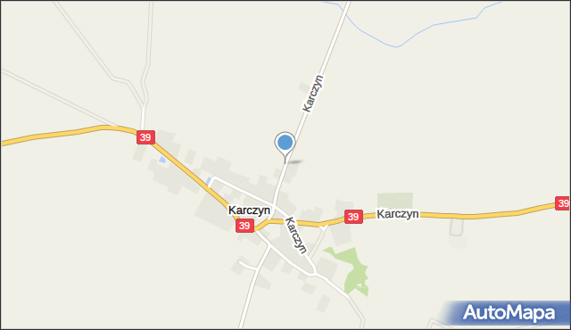 Karczyn gmina Kondratowice, Karczyn, mapa Karczyn gmina Kondratowice