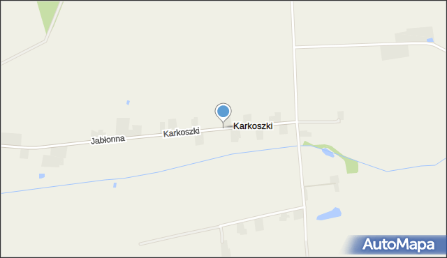 Karkoszki gmina Daszyna, Karkoszki, mapa Karkoszki gmina Daszyna