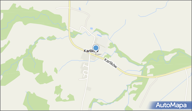 Karlików gmina Bukowsko, Karlików, mapa Karlików gmina Bukowsko