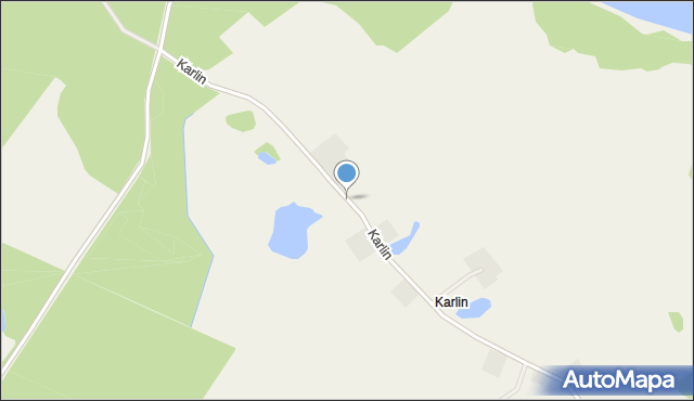 Karlin gmina Nowogródek Pomorski, Karlin, mapa Karlin gmina Nowogródek Pomorski