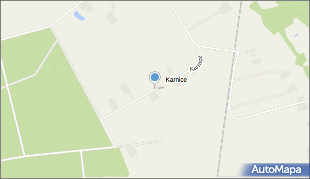 Karnice gmina Poddębice, Karnice, mapa Karnice gmina Poddębice