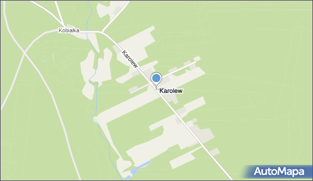 Karolew gmina Aleksandrów Łódzki, Karolew, mapa Karolew gmina Aleksandrów Łódzki