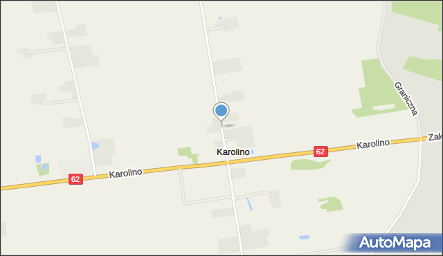 Karolino gmina Serock, Karolino, mapa Karolino gmina Serock