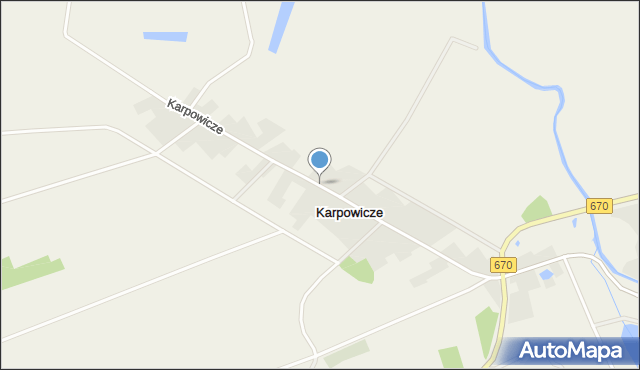 Karpowicze, Karpowicze, mapa Karpowicze