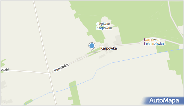 Karpówka, Karpówka, mapa Karpówka