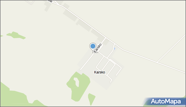 Karsko gmina Przelewice, Karsko, mapa Karsko gmina Przelewice