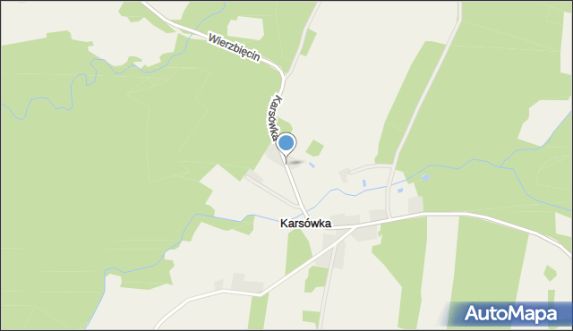 Karsówka, Karsówka, mapa Karsówka