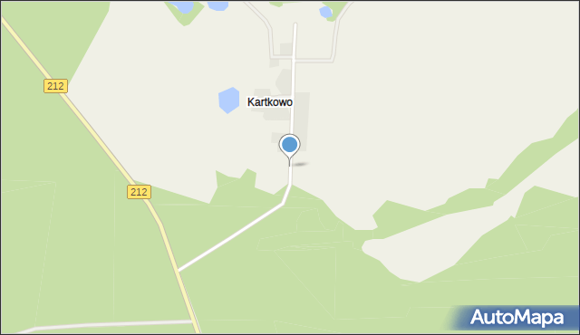 Kartkowo, Kartkowo, mapa Kartkowo