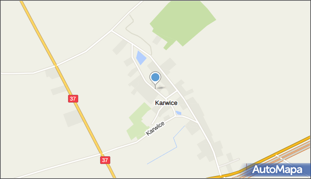 Karwice gmina Malechowo, Karwice, mapa Karwice gmina Malechowo