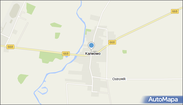 Karwowo gmina Radziłów, Karwowo, mapa Karwowo gmina Radziłów