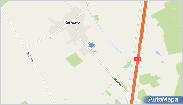 Karwowo gmina Stawiski, Karwowo, mapa Karwowo gmina Stawiski