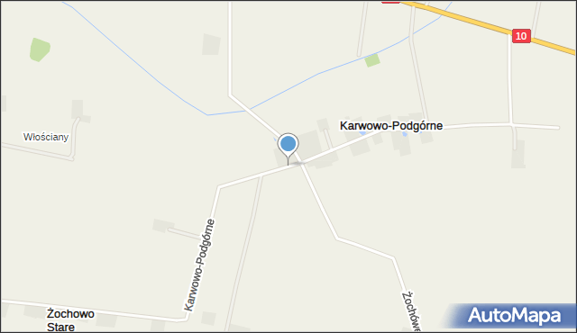 Karwowo-Podgórne, Karwowo-Podgórne, mapa Karwowo-Podgórne