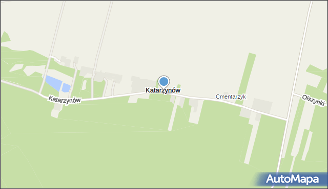 Katarzynów gmina Kobiele Wielkie, Katarzynów, mapa Katarzynów gmina Kobiele Wielkie