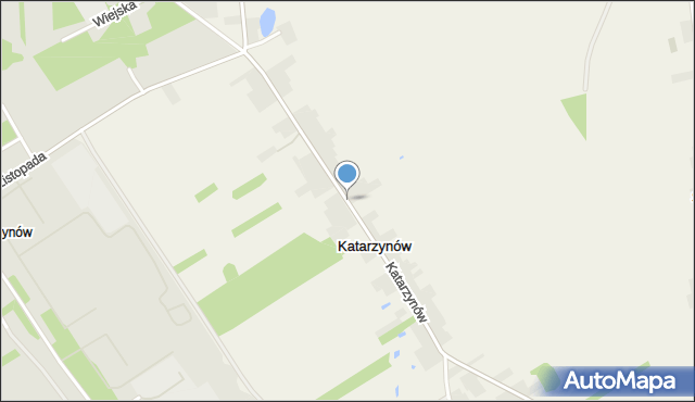 Katarzynów gmina Koluszki, Katarzynów, mapa Katarzynów gmina Koluszki