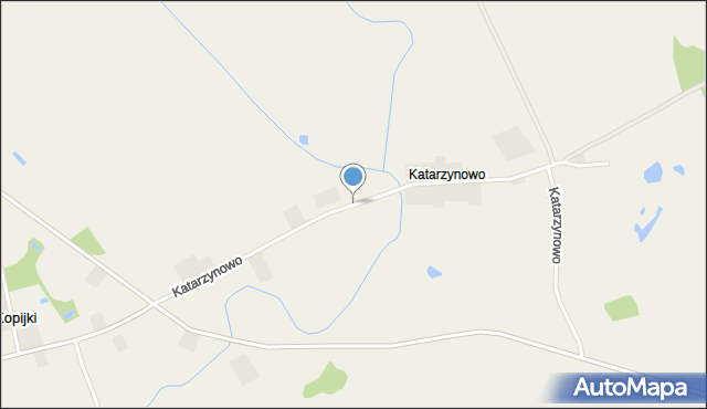 Katarzynowo gmina Prostki, Katarzynowo, mapa Katarzynowo gmina Prostki