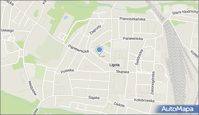 Katowice, Kaszubska, mapa Katowic