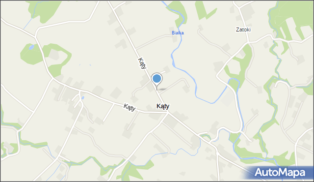 Kąty gmina Iwkowa, Kąty, mapa Kąty gmina Iwkowa