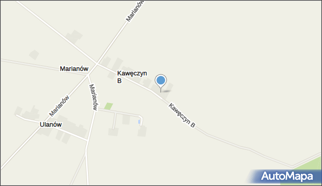 Kawęczyn B, Kawęczyn B, mapa Kawęczyn B