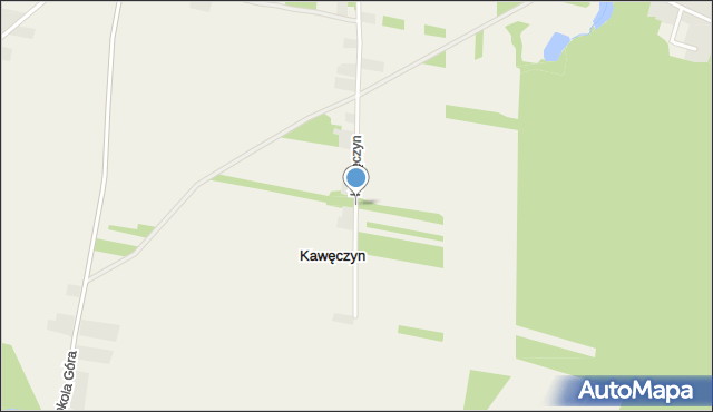 Kawęczyn gmina Masłowice, Kawęczyn, mapa Kawęczyn gmina Masłowice
