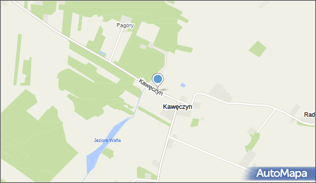 Kawęczyn gmina Nowy Korczyn, Kawęczyn, mapa Kawęczyn gmina Nowy Korczyn