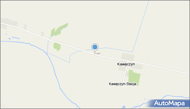 Kawęczyn gmina Teresin, Kawęczyn, mapa Kawęczyn gmina Teresin