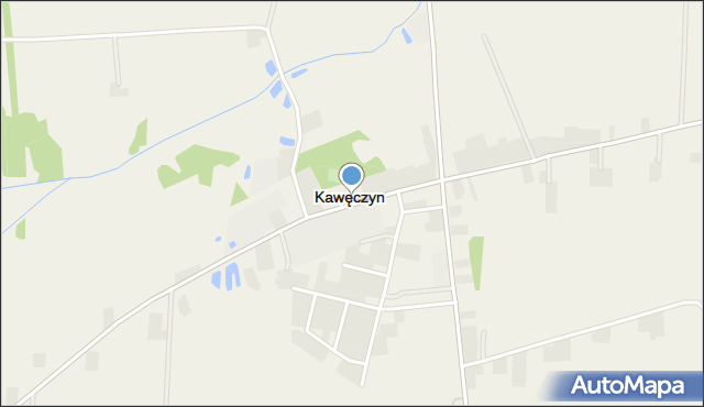 Kawęczyn powiat turecki, Kawęczyn, mapa Kawęczyn powiat turecki