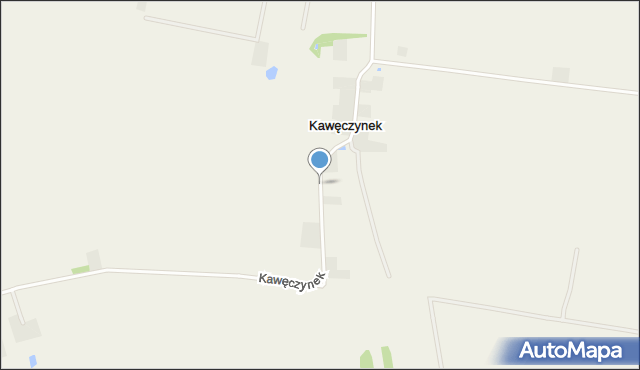 Kawęczynek gmina Warta, Kawęczynek, mapa Kawęczynek gmina Warta