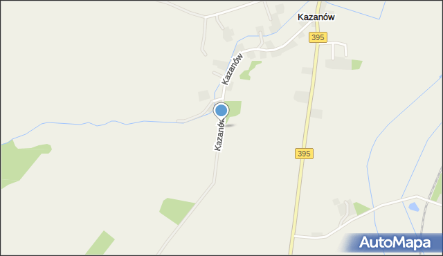 Kazanów gmina Strzelin, Kazanów, mapa Kazanów gmina Strzelin