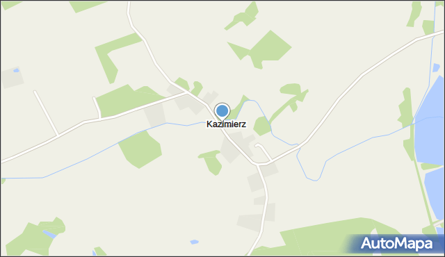 Kazimierz gmina Biały Bór, Kazimierz, mapa Kazimierz gmina Biały Bór