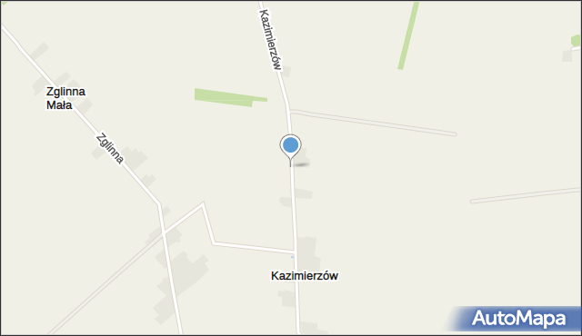 Kazimierzów gmina Nowy Kawęczyn, Kazimierzów, mapa Kazimierzów gmina Nowy Kawęczyn