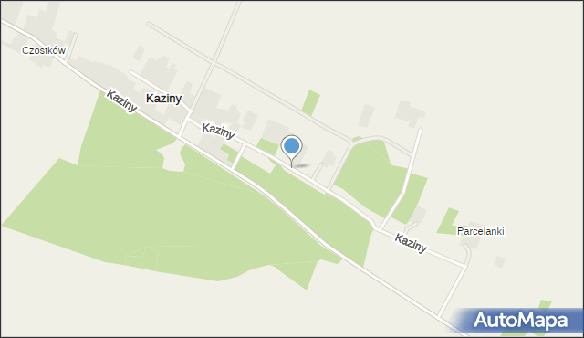 Kaziny, Kaziny, mapa Kaziny