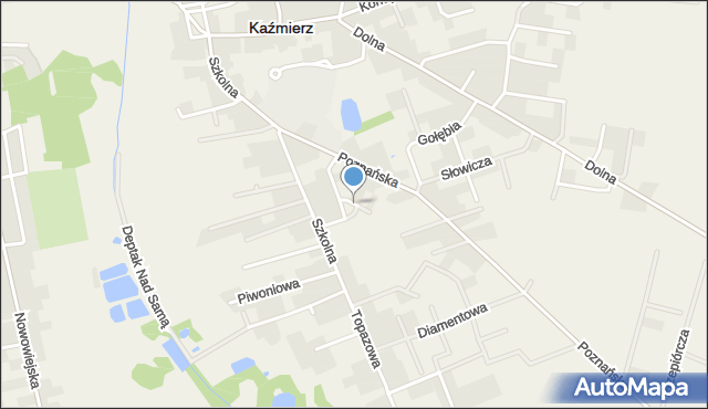 Kaźmierz, Kaliowa, mapa Kaźmierz