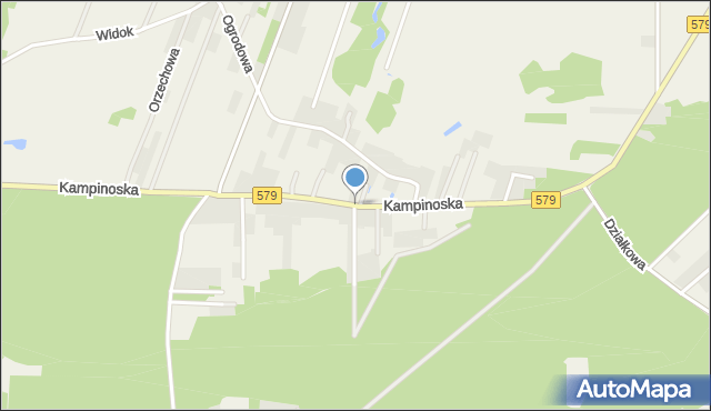 Kazuń-Bielany, Kampinoska, mapa Kazuń-Bielany