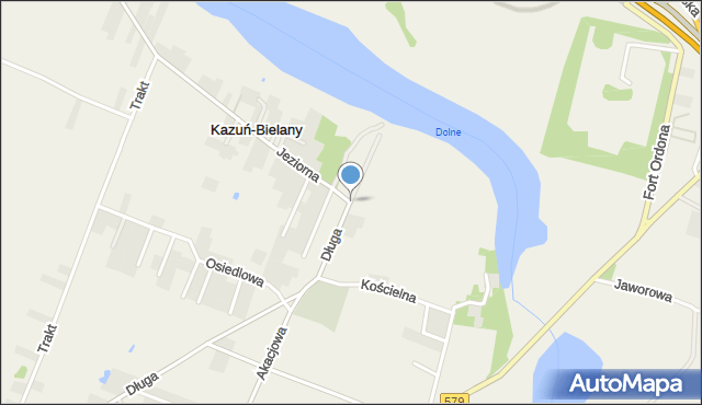 Kazuń-Bielany, Kazuń-Bielany, mapa Kazuń-Bielany