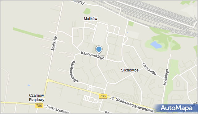 Kielce, Kaznowskiego Kazimierza, mapa Kielc