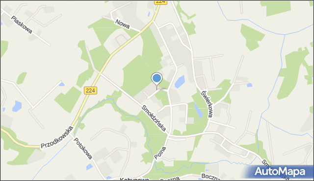 Kobysewo, Kasztanowa, mapa Kobysewo